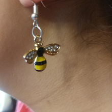 Load image into Gallery viewer, 1 Pair of Bee Themed Earrings with card and envelope