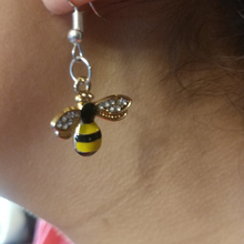 Load image into Gallery viewer, 1 Pair of Bee Themed Earrings with card and envelope
