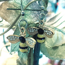 Load image into Gallery viewer, 1 Pair of Bee Themed Earrings with card and envelope
